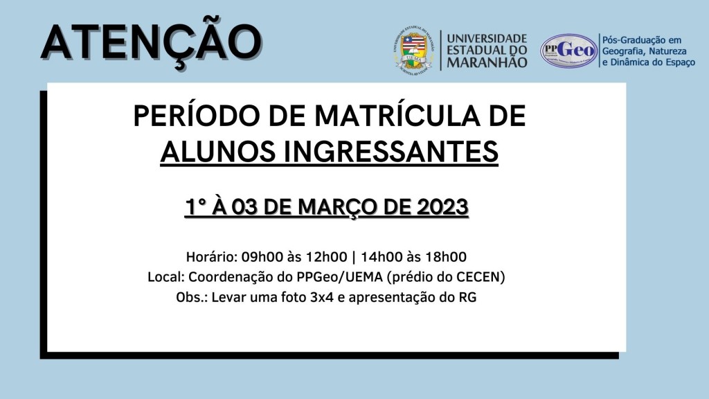 MATRÍCULAS ALUNOS - PPGEO (3)