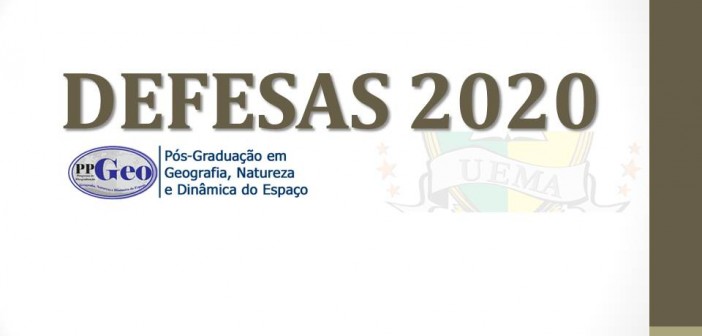 DEFESAS 2020 DEFESAS 2020