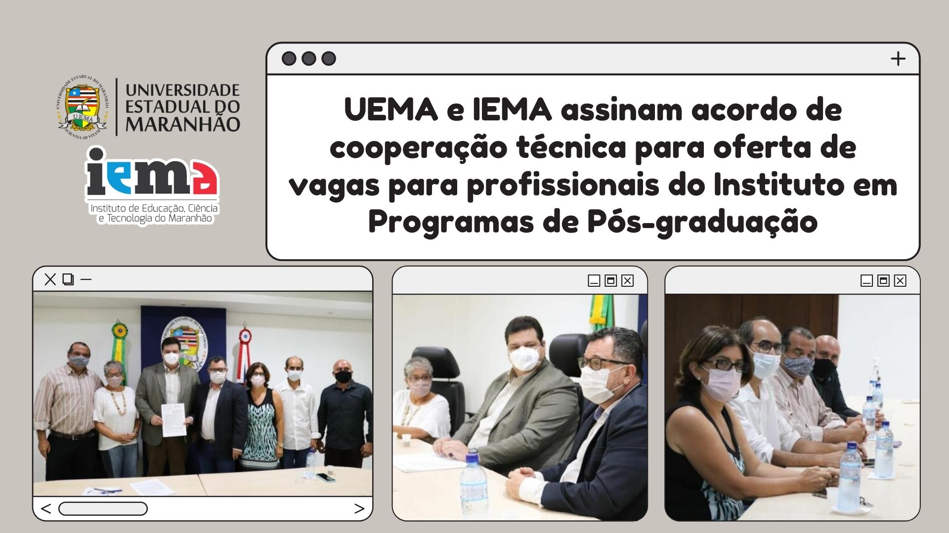 UEMA e IEMA assinam acordo de cooperação técnica para oferta de vagas para profissionais do Instituto em Programas de Pós-Graduação