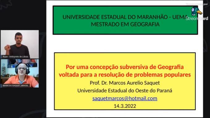 UEMA realiza aula inaugural do Programa de Pós-Graduação em Geografia, Natureza e Dinâmica do Espaço