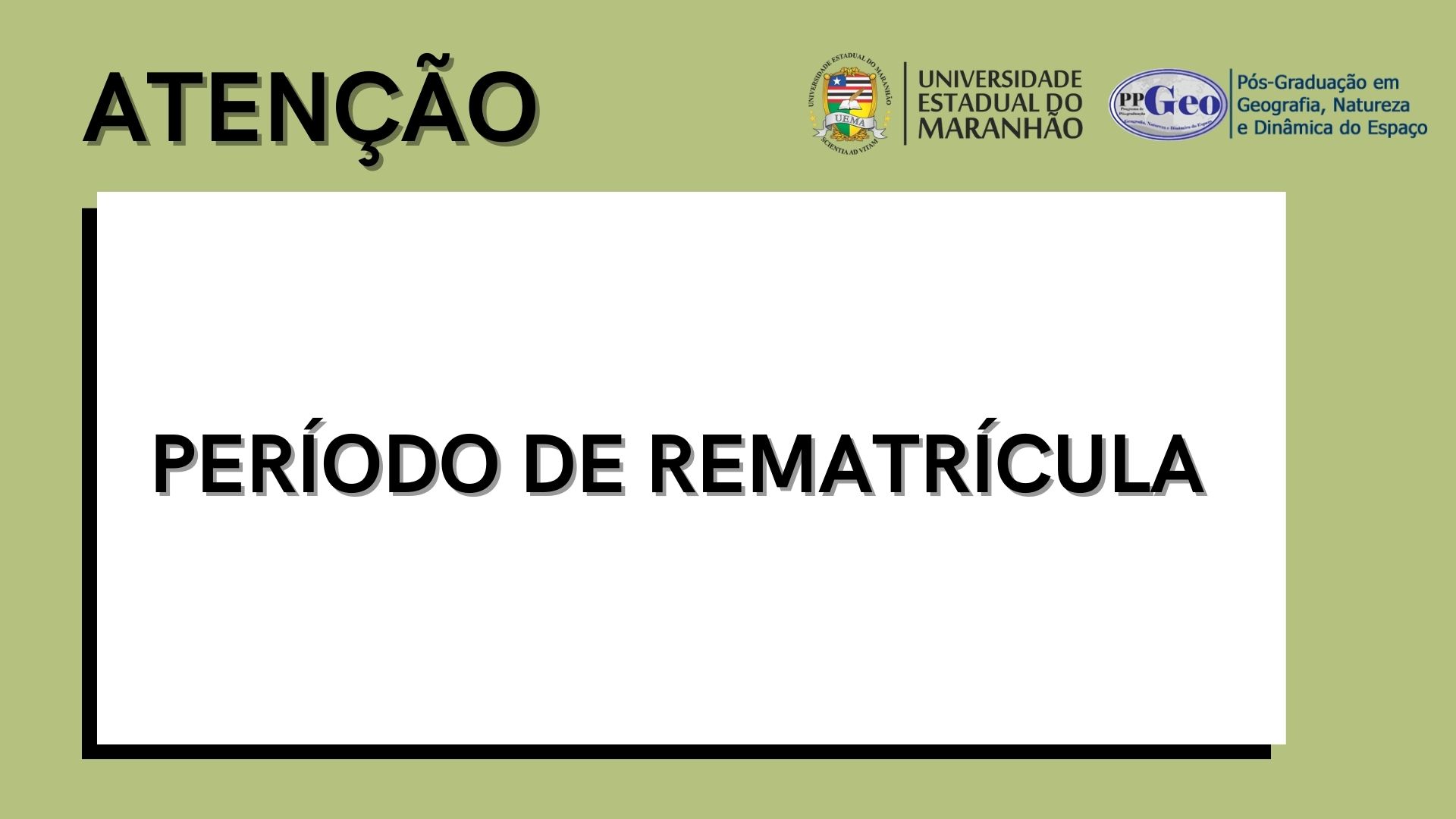 AVISO – Rematrícula (2023)