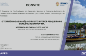 CONVITE PARA DEFESA DA DISCENTE MILENA BOAES DOS SANTOS